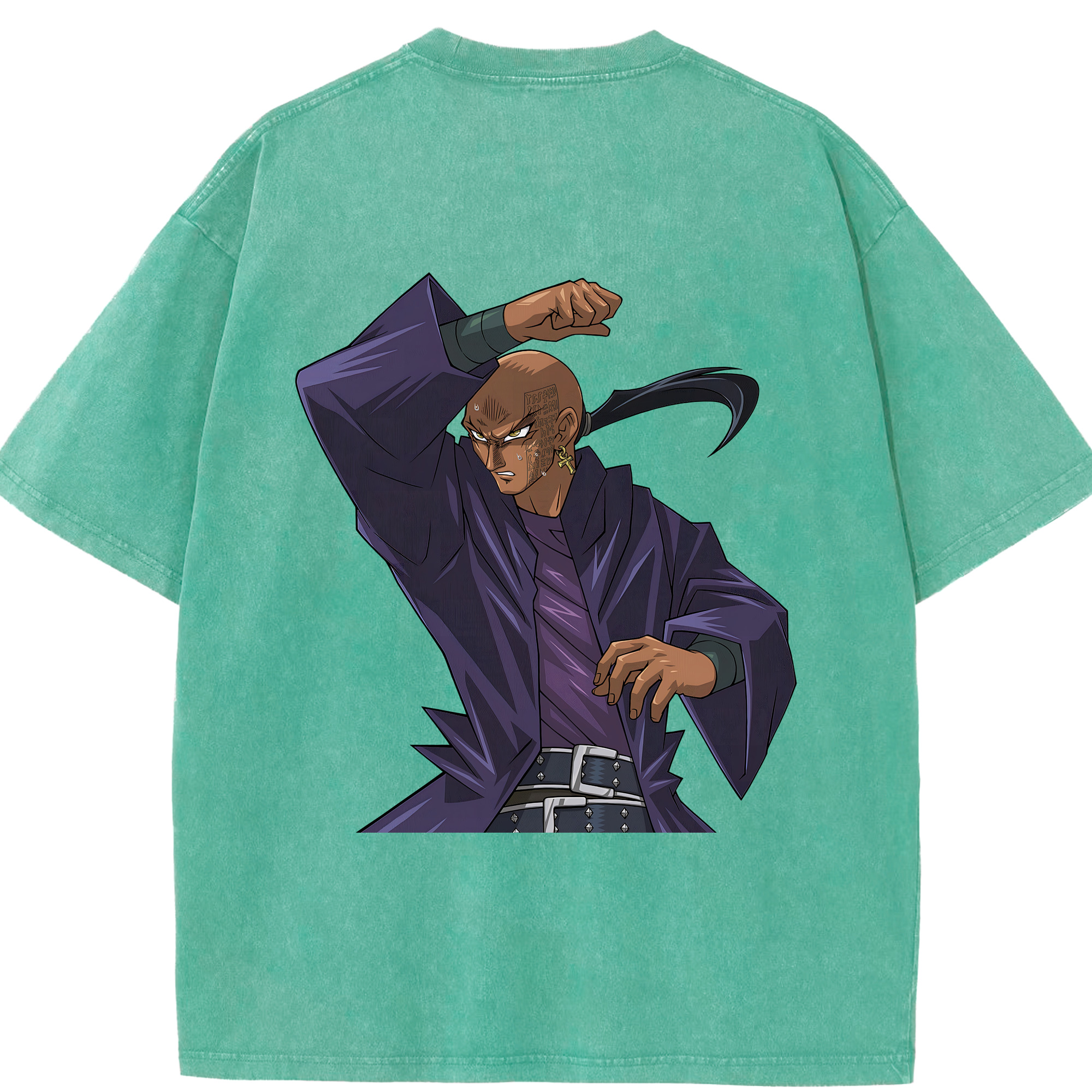 （画像用） 遊☆戯☆王 Yu-Gi-Oh! 綿100% ヴィンテージ風 半袖Tシャツ（背面プリント）